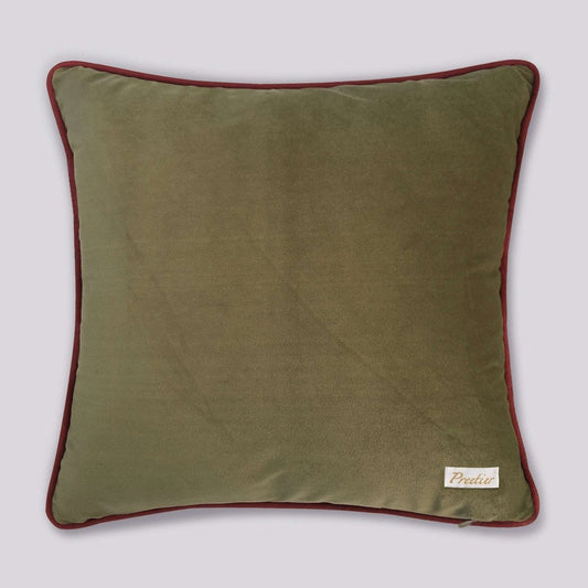 Rang Baagh Cushion Cover - Rust - Preetier