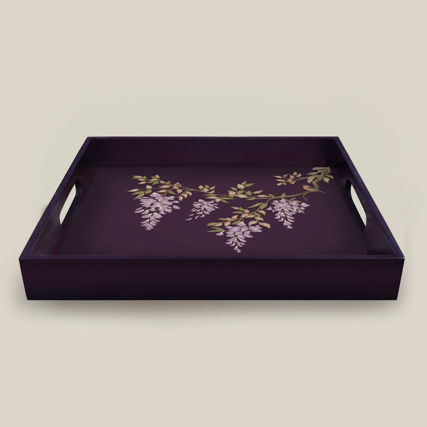 Premium Square Serving Tray – Durable Wooden Tray for Tea, Coffee, and Dining Table by Preetier