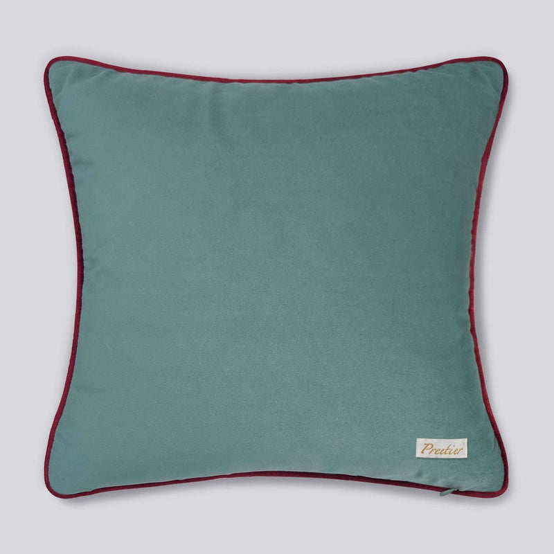 Rang Baagh Cushion Cover - Ruby