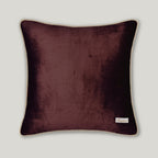 Selva Embroidery Cushion Cover - Elegant Burgundy