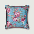 Aqua Green Aanar Buta Pomegranate Cushion Cover 18x18