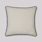 Palmettos & Plumage Embroidery Cushion Cover - Beige