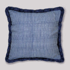 Coastal Stripes Cushion Cover with Fringe - Preetier