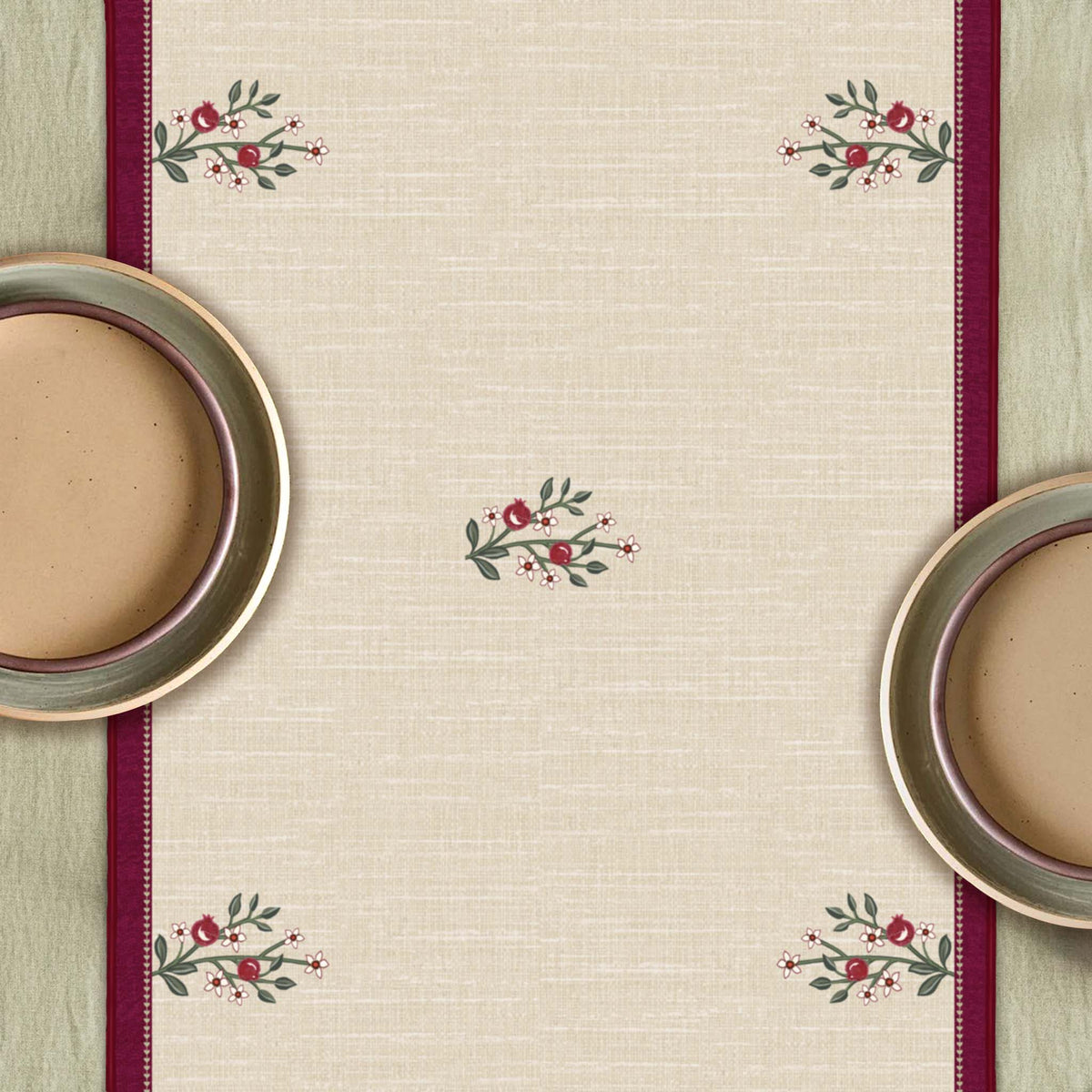 Whispering Grove Table Runner - Beige