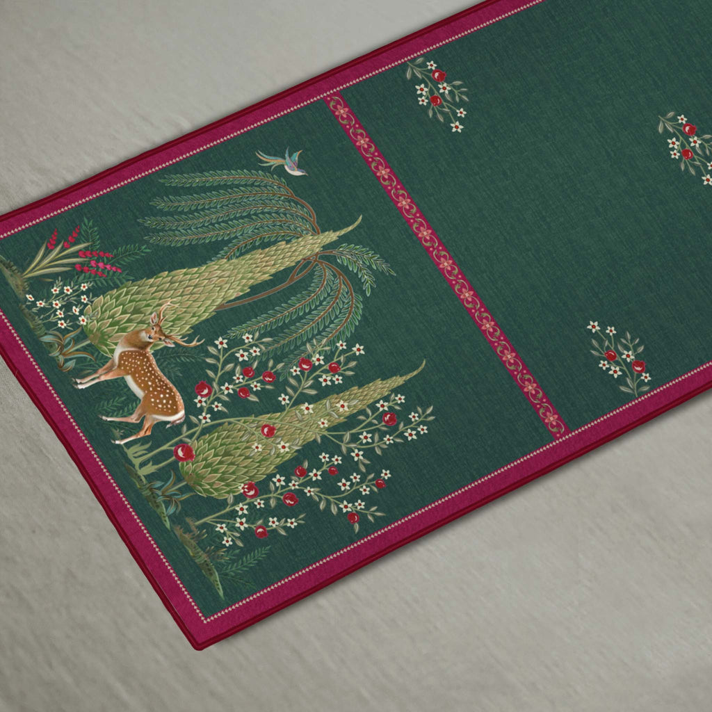 Whispering Grove Table Runner - Green