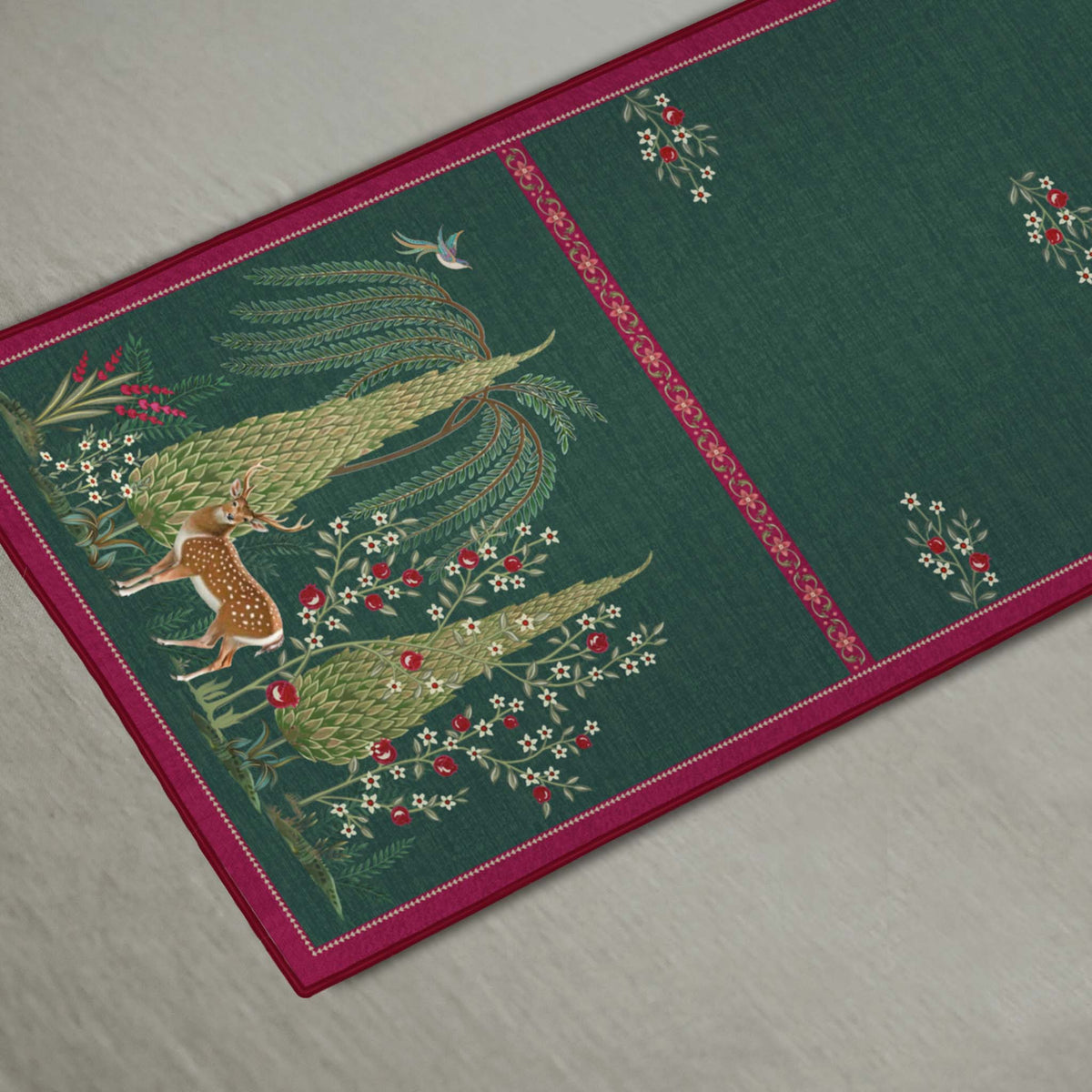 Whispering Grove Table Runner - Green