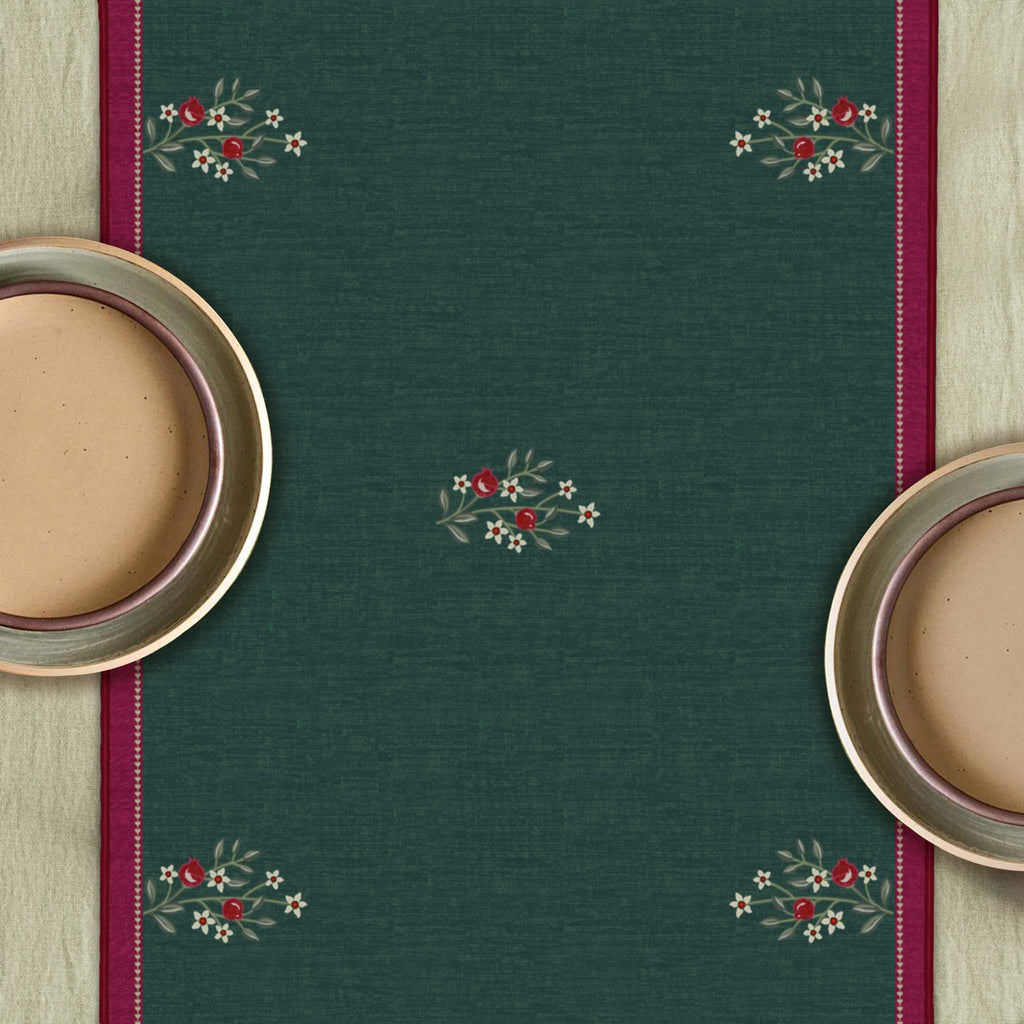 Whispering Grove Table Runner - Green