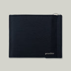 Handcrafted black leather men’s wallet with durable stitching