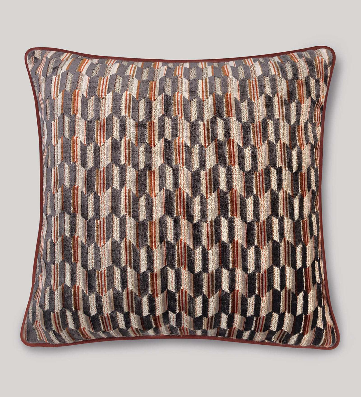Japanese-inspired geometric cushion cover for premium home decoration