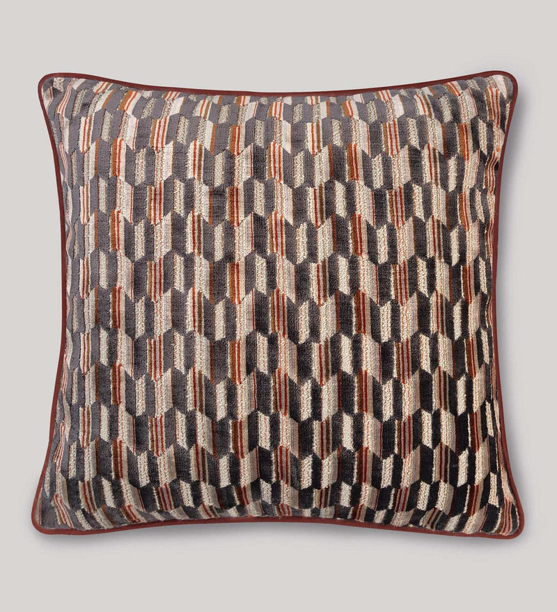 Japanese-inspired geometric cushion cover for premium home decoration