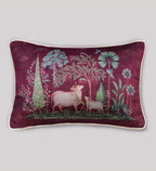 Preetier Pichwai Slim Cushion Cover – Ruby Pillow Sham