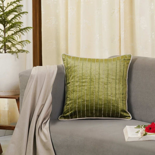 Polka Dance Embroidery Cushion Cover - Preetier