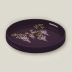 Large Round Wooden Serving Tray – Perfect for Breakfast in Bed and Table Styling by preetier